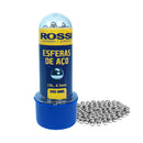 Kit 10 Potes Esfera BBs de Aço Rossi 4,5mm 4.5mm Para Pistola Airgun de Pressão Metal 3000 Bolinhas